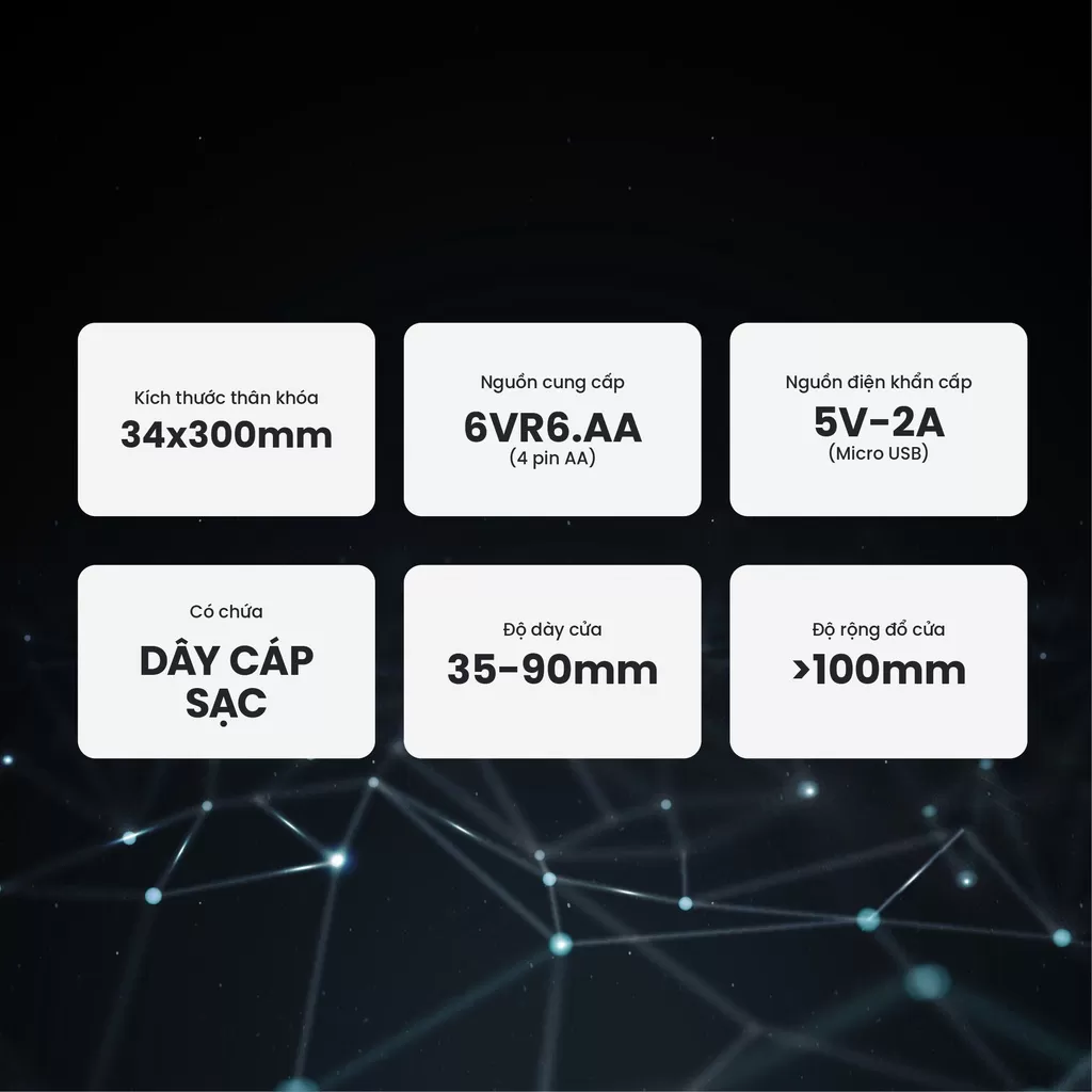 Khóa vân tay cửa nhôm FS6800 BL