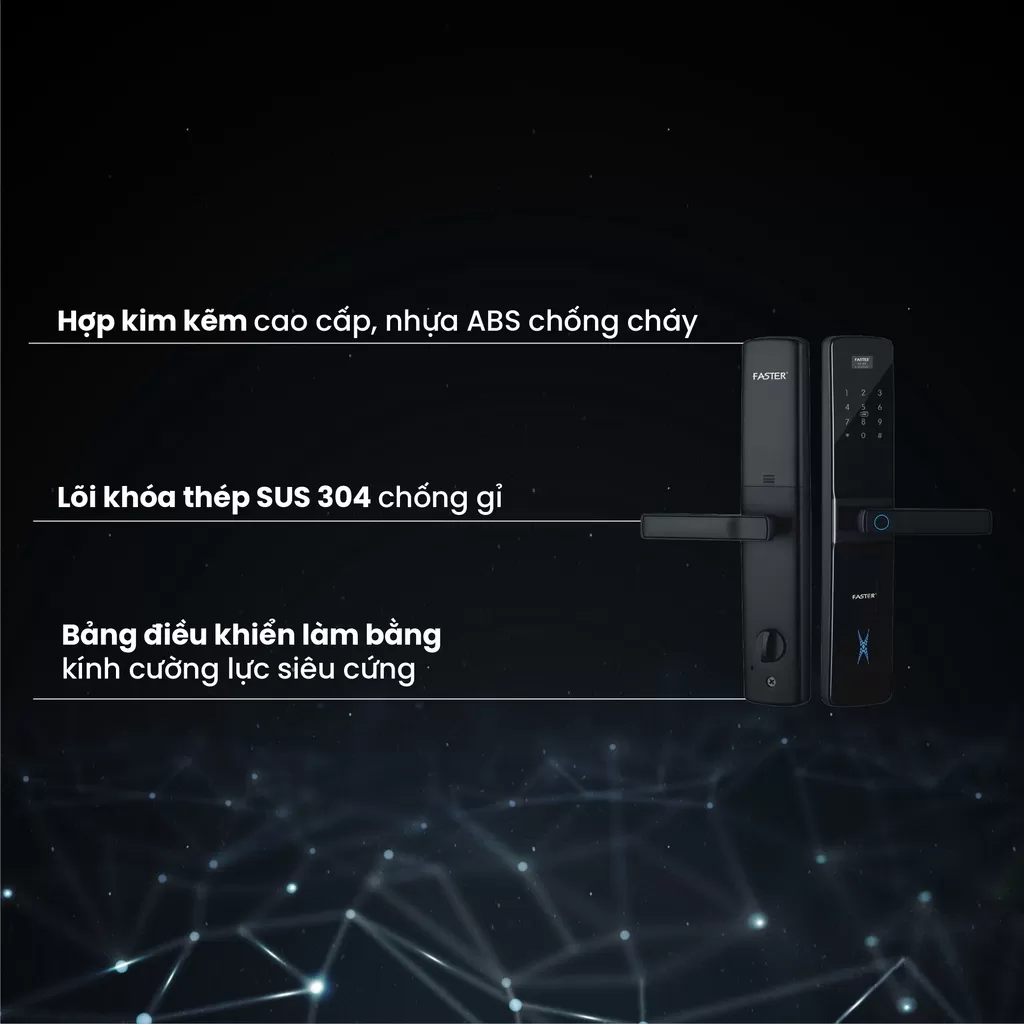 Khóa vân tay FS800APP BL