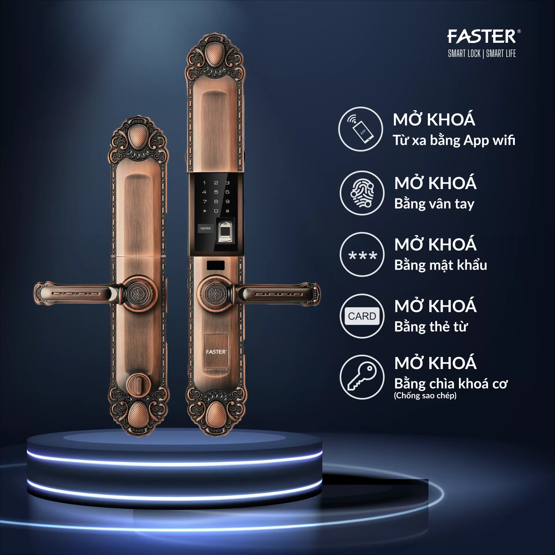Khóa cửa đại sảnh FS039-1 AC