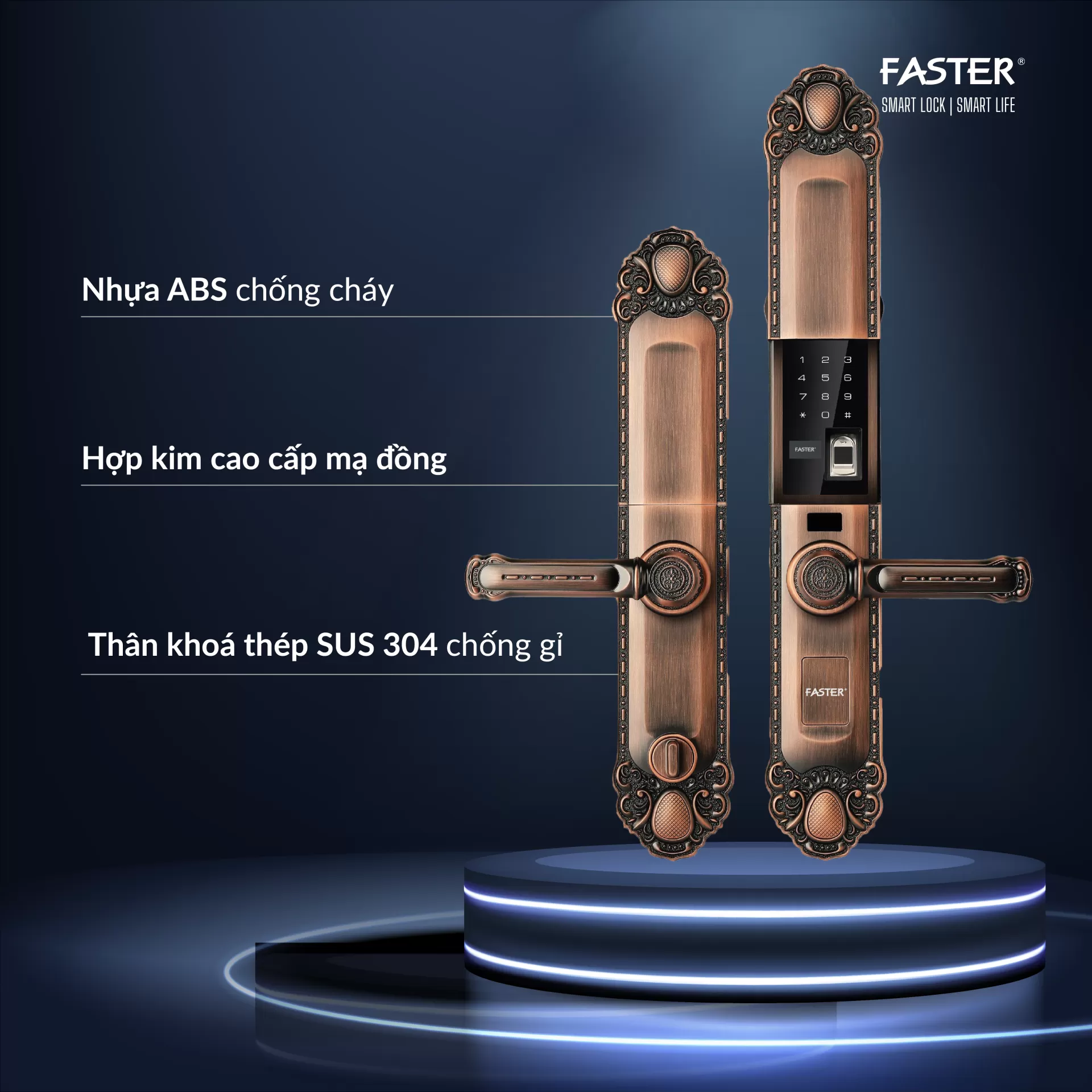 Khóa cửa đại sảnh FS039-1 AC