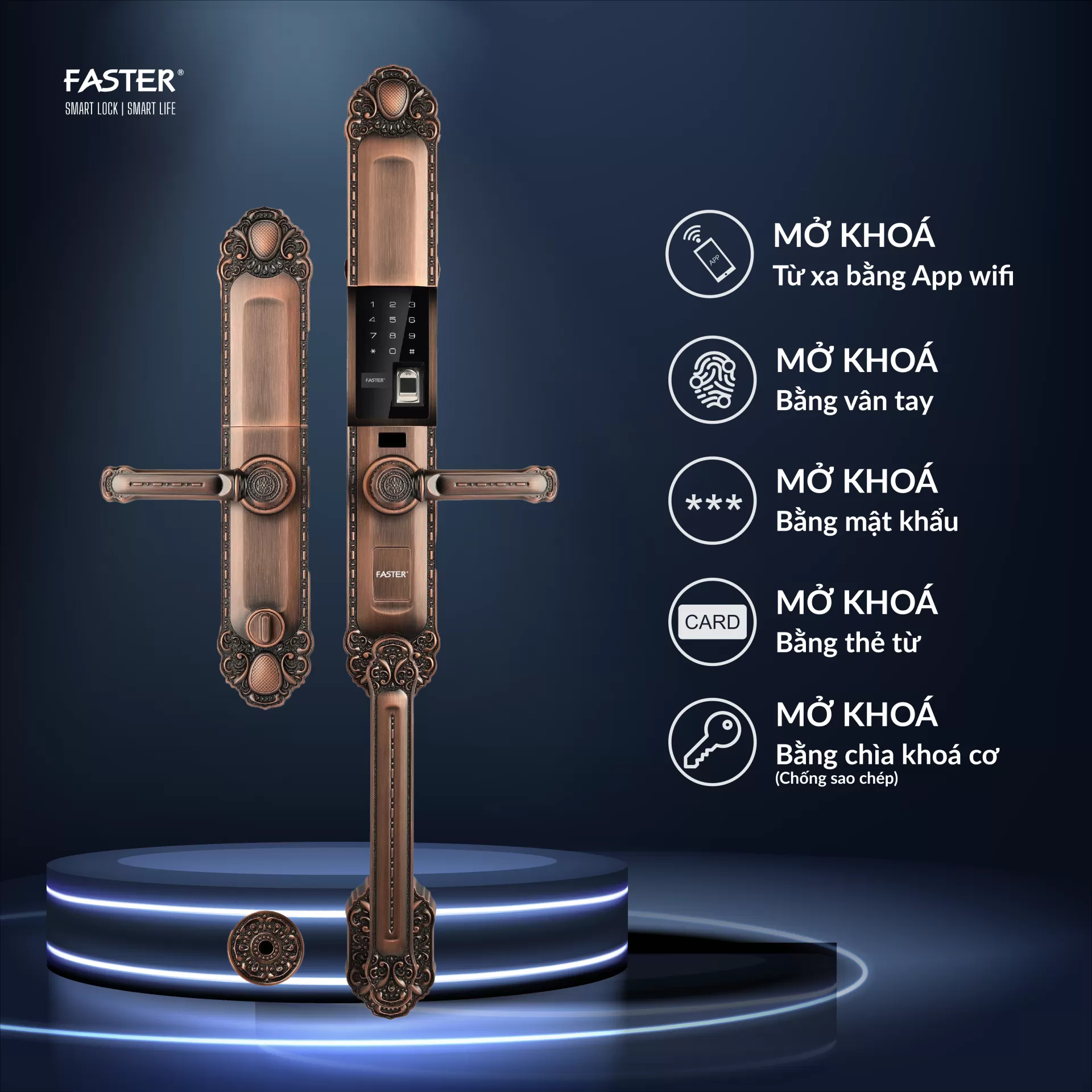 Khóa cửa đại sảnh FS039 AC