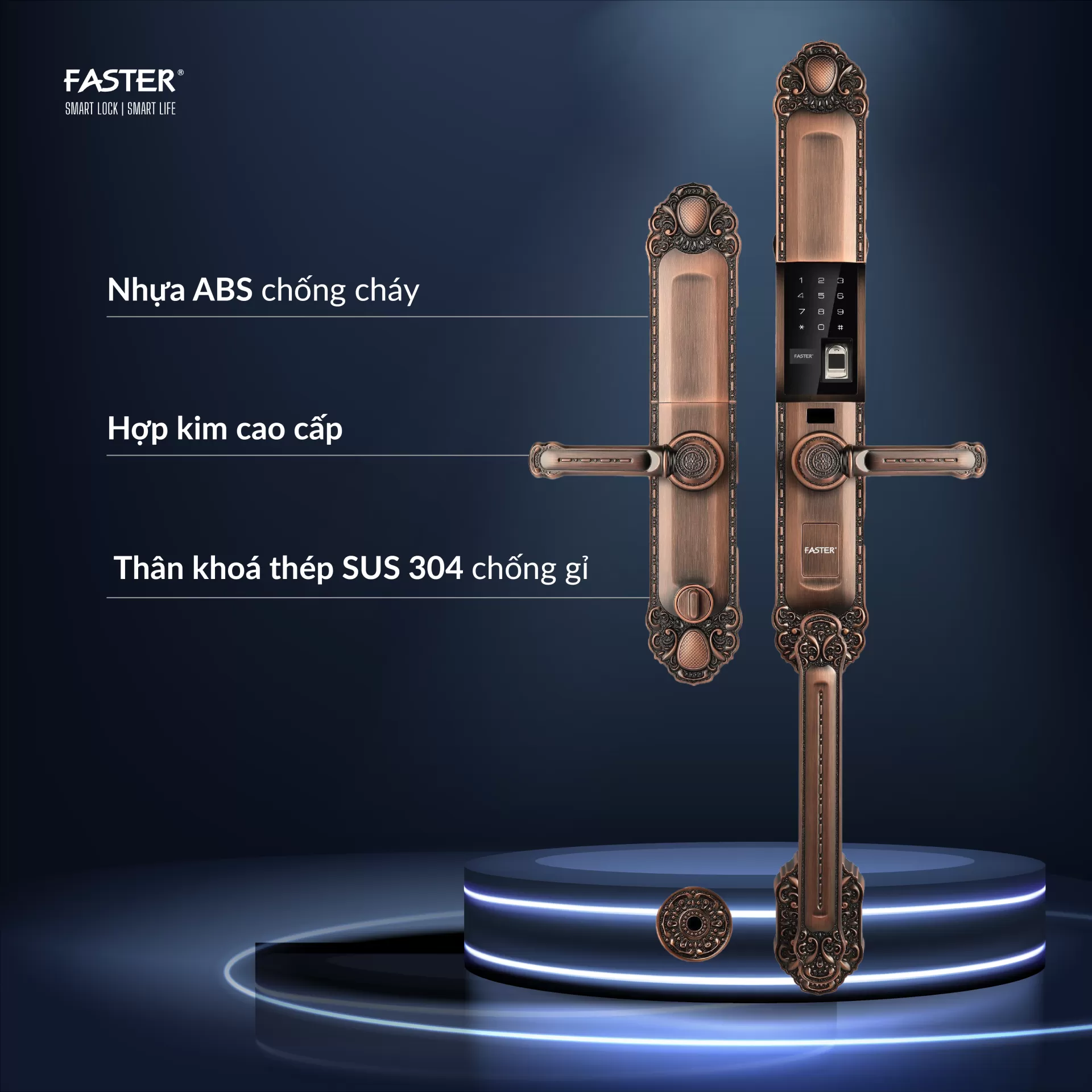 Khóa cửa đại sảnh FS039 AC