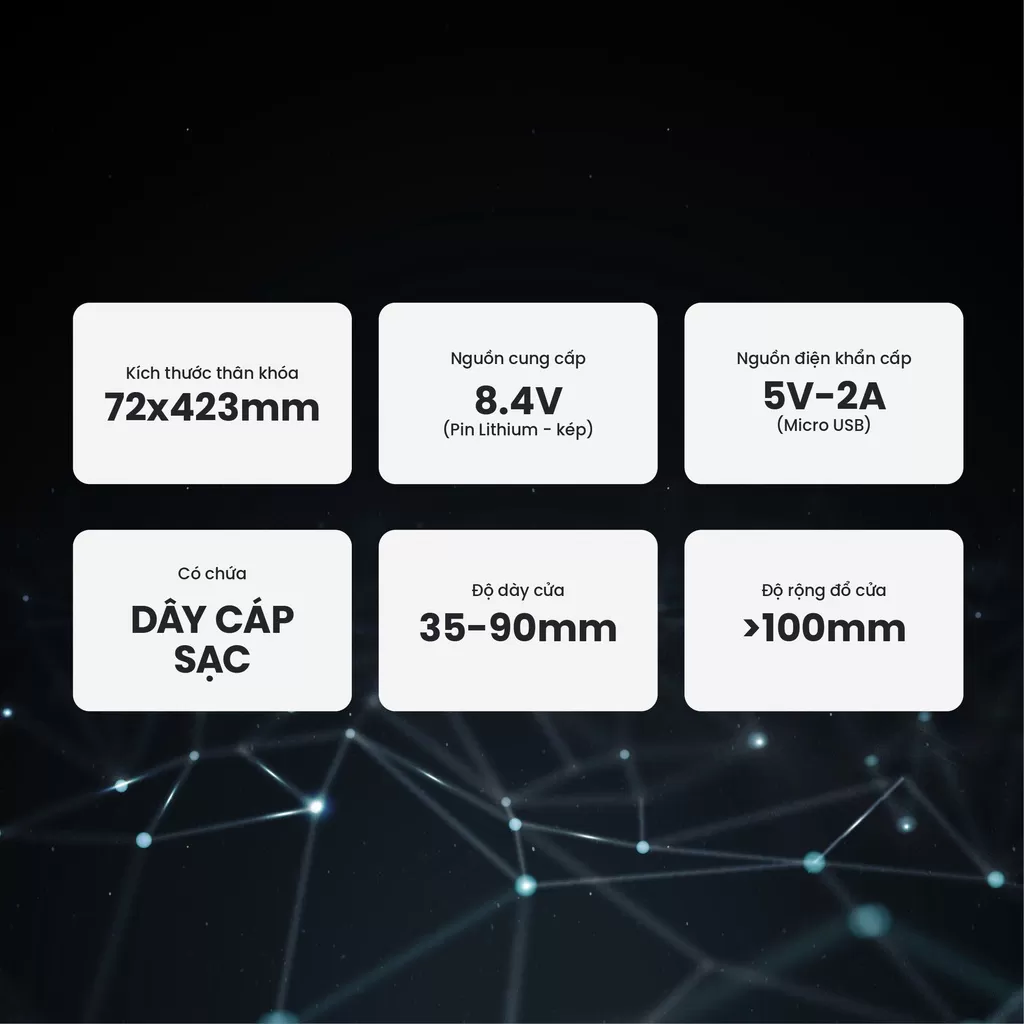 Khóa cửa nhận diện khuôn mặt FS008FD3D-BS Face ID