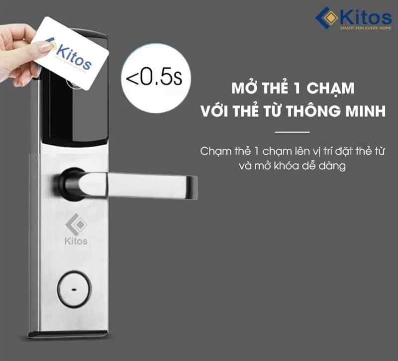 Khóa cửa thẻ từ khách sạn Kitos KC538