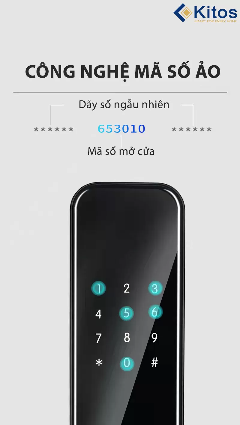 Khóa cửa thẻ từ mã số Kitos KT-V1