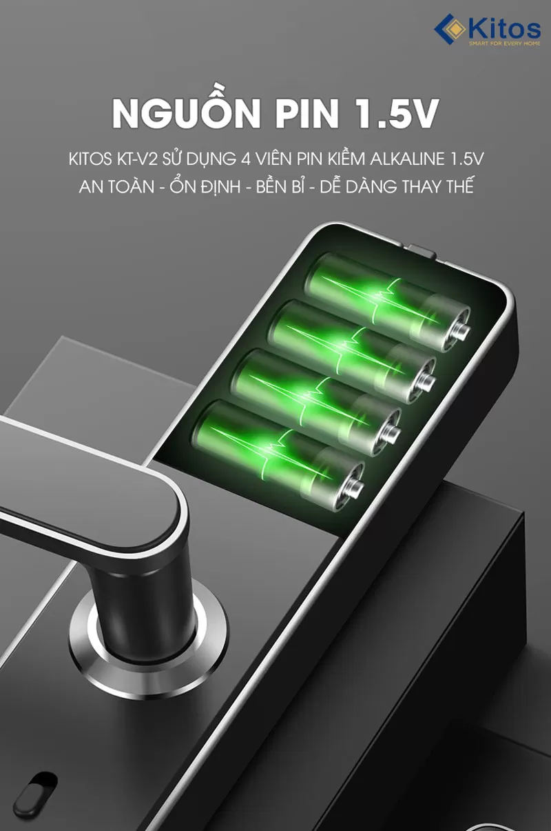 Khóa cửa thẻ từ mã số Kitos KT-V2
