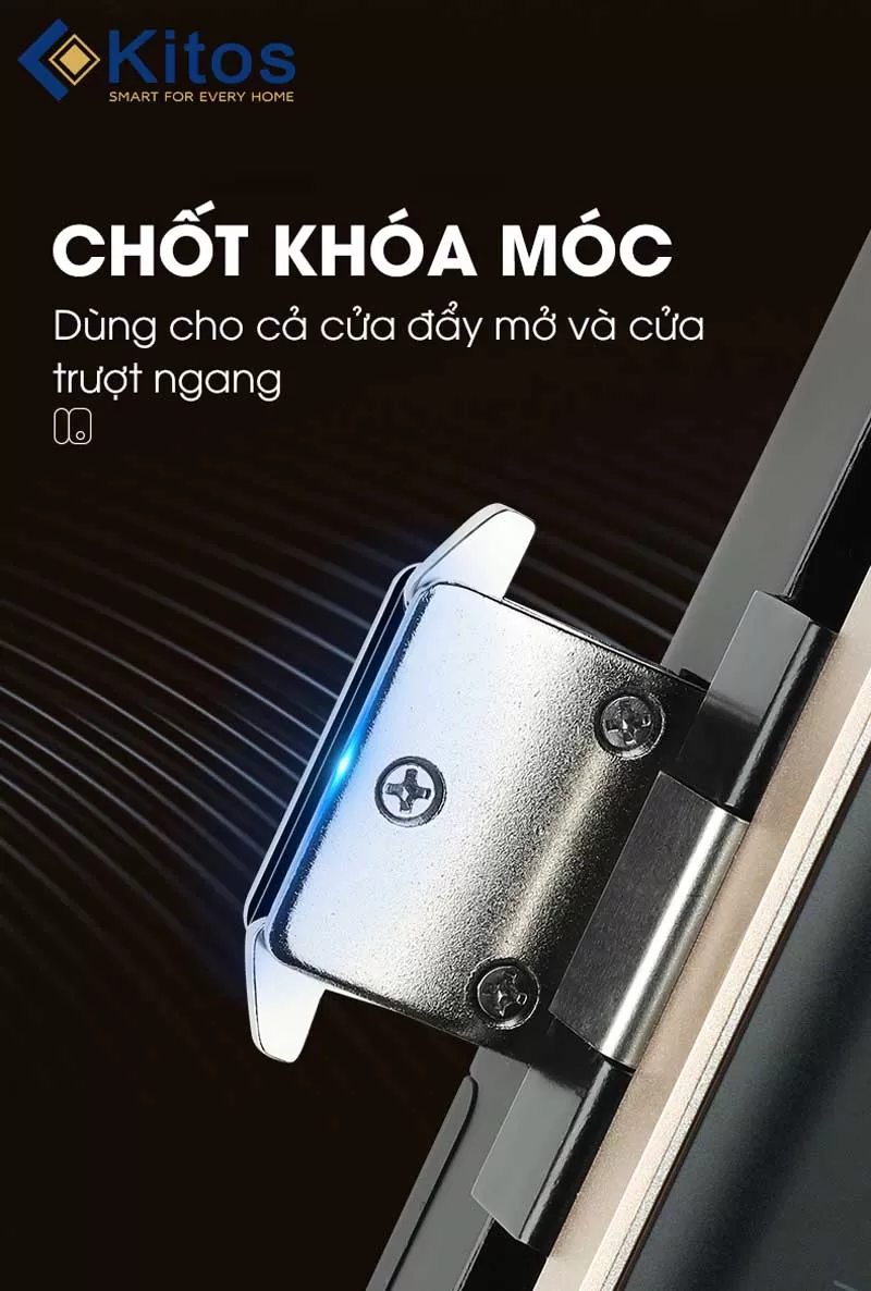 Khóa cửa thông minh cửa kính Kitos KT-GL30 Pro