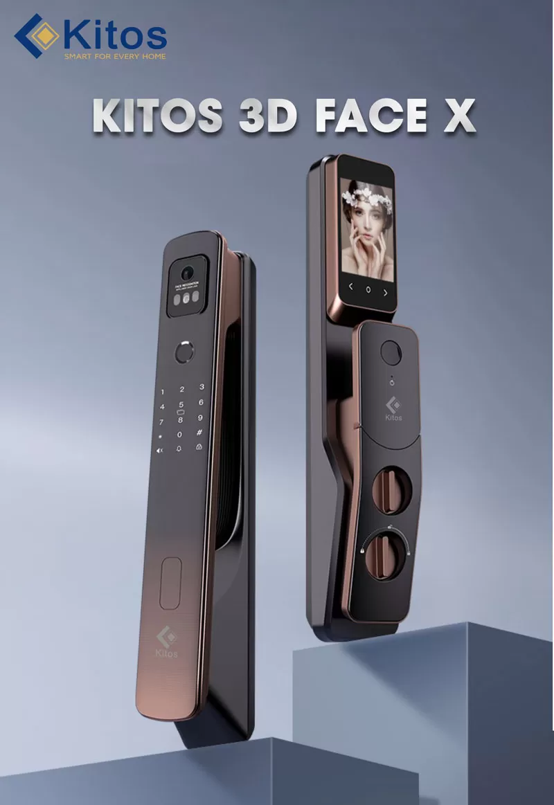 Khóa cửa thông minh Kitos 3D FACE X