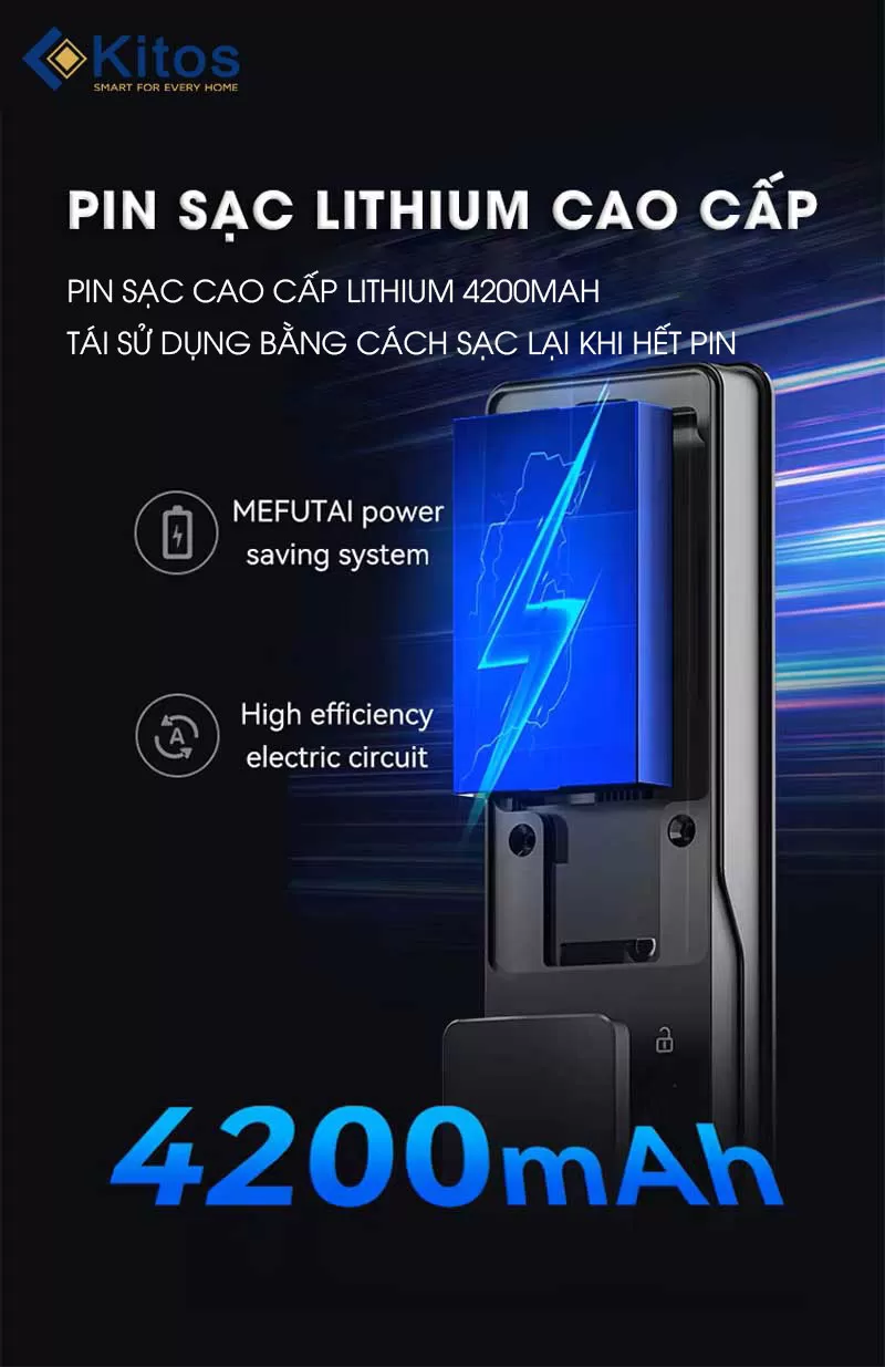 Khóa cửa thông minh Kitos KT-X8