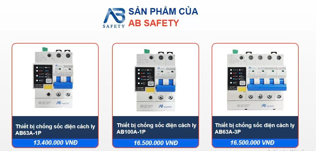 Hướng dẫn: đọc chi tiết thông số và giải pháp xử lý các vấn đề thường gặp trên thiết bị chống sốc điện AB Safety 1 pha.