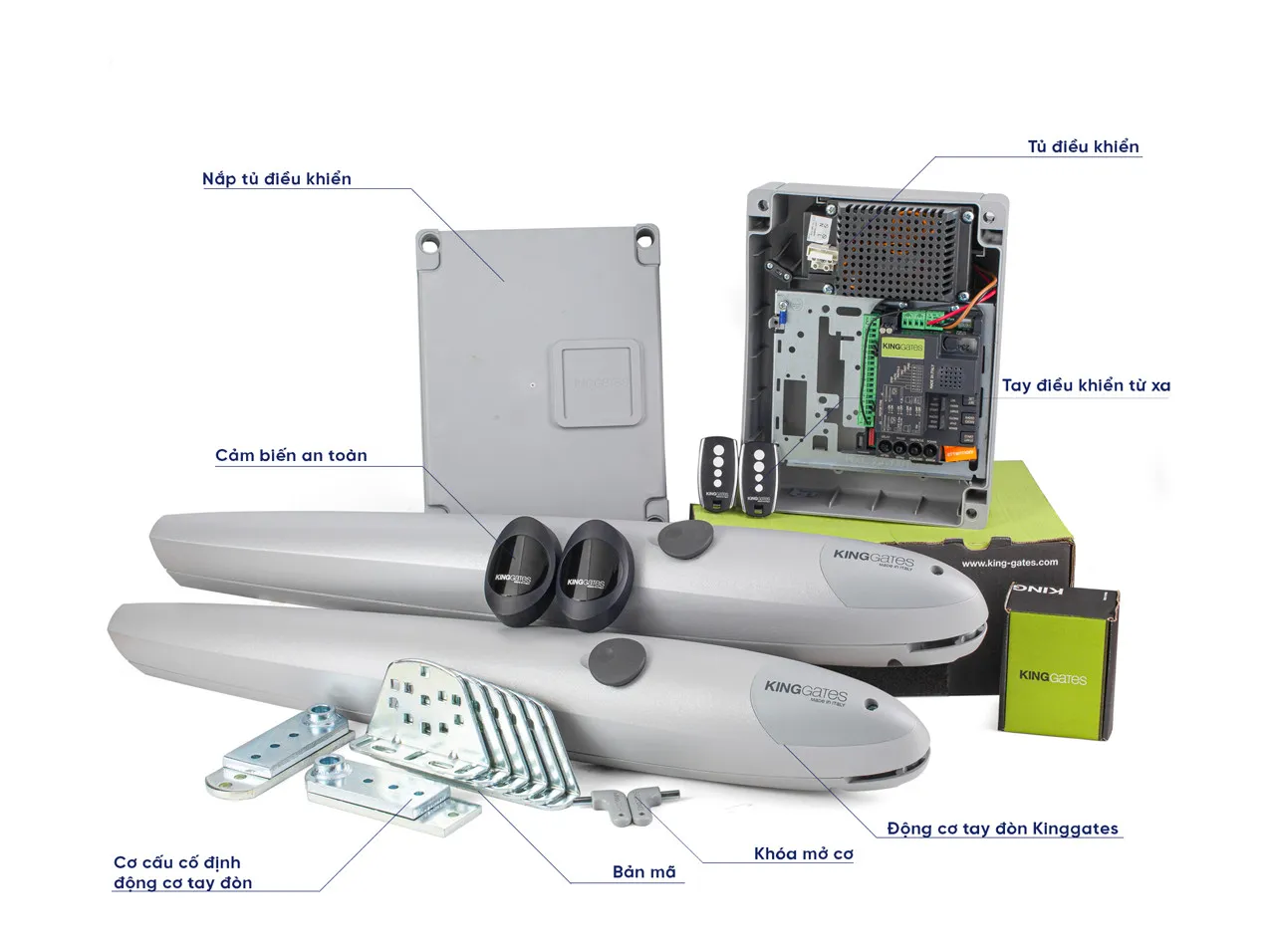 CỔNG TỰ ĐỘNG TAY ĐÒN - MOTOR CỔNG TAY ĐÒN TỰ ĐỘNG COUPER 24V/29S025 – 250KG/CÁNH