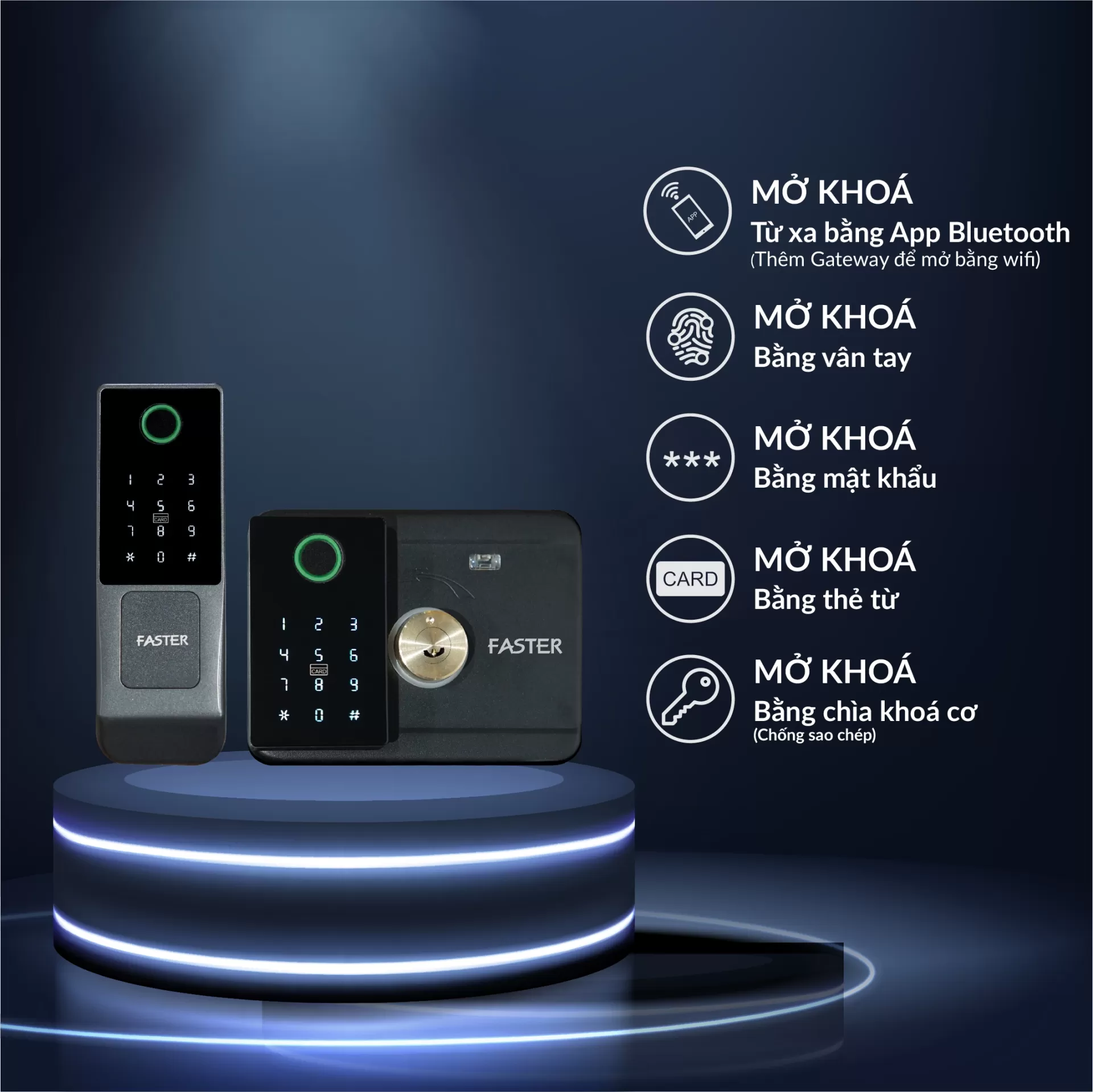 Khóa vân tay cửa cổng FS M01