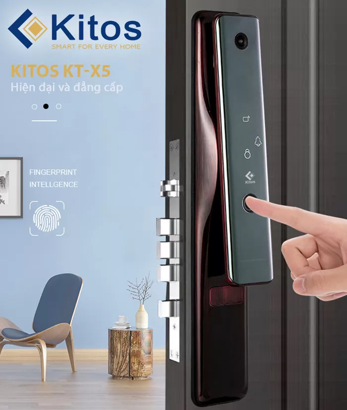 Khóa cửa vân tay camera Kitos KT-X5