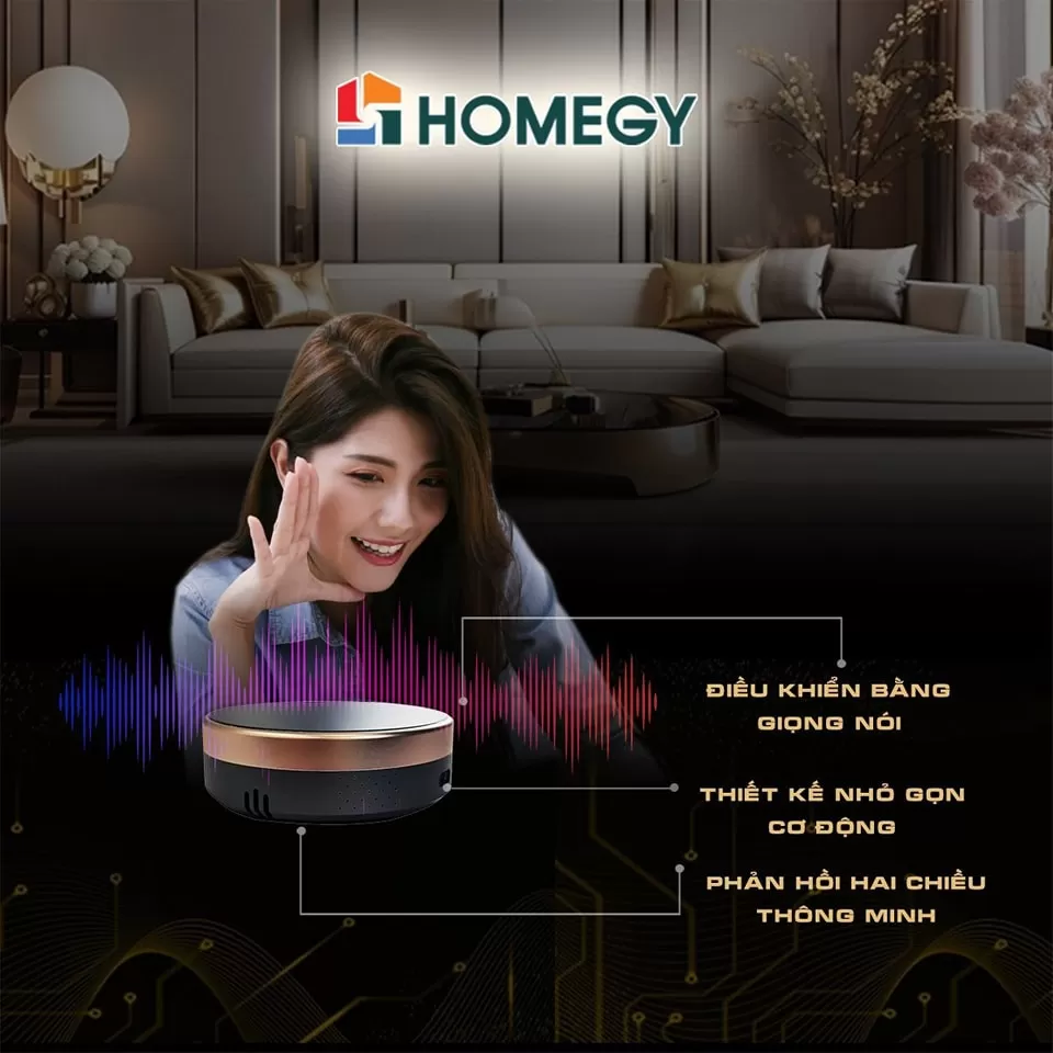 Điều khiển nhà thông minh bằng App 4D và bộ điều khiển giọng nói Sapphire